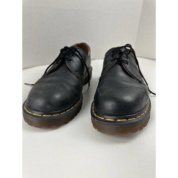 Dr. Martens Leather Round Toe Lace Up Oxford Dress Shoes Black 1A89 Men's Size 9 - Picture 5 of 12